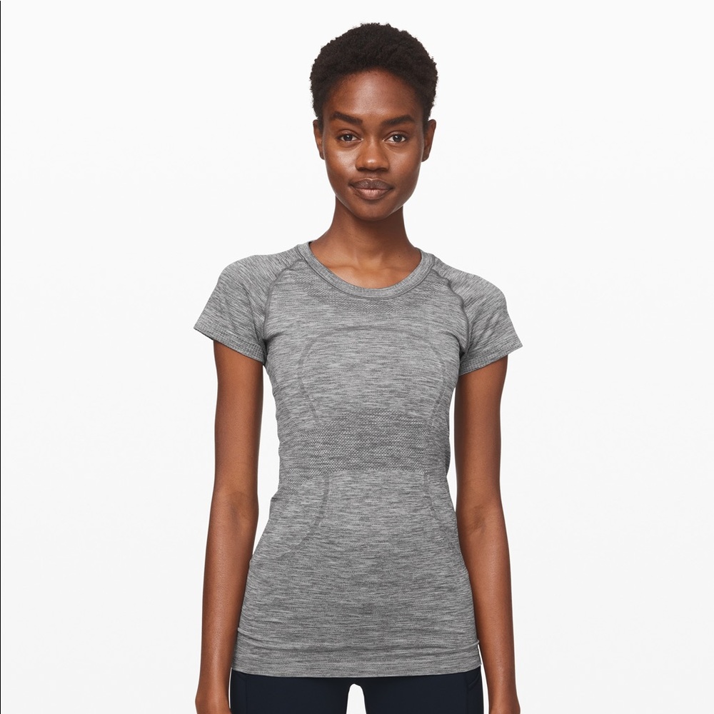 lululemon swiftly tech short sleeve gray top